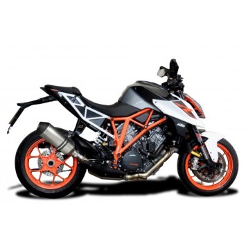 Delkevic slip-on kit X-Oval Titanium 260mm zonder e-keur - SUPERDUKE 1290 R/GT 14-18