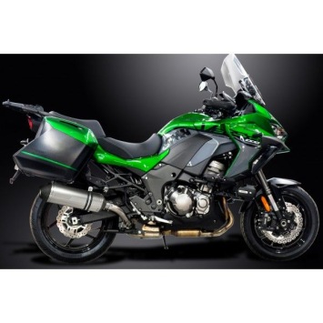 Delkevic slip-on kit X-Oval Titanium 343mm zonder e-keur - Versys 1000 (2019-2020)