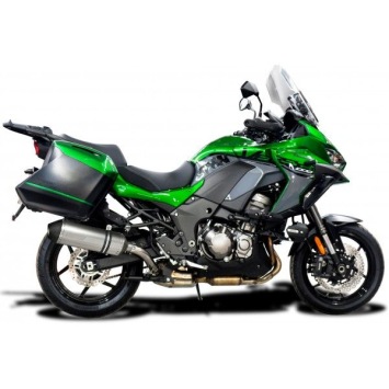 Delkevic slip-on kit X-Oval Titanium 343mm zonder e-keur - Versys 1000 (2019-2020)