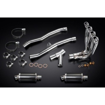 Delkevic Auspuffanlage Oval Carbon 225mm ohne EG-BE - ZZR1400 (2008-2011)