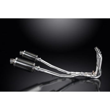 Delkevic Auspuffanlage Oval Carbon 225mm ohne EG-BE - ZZR1400 (2008-2011)