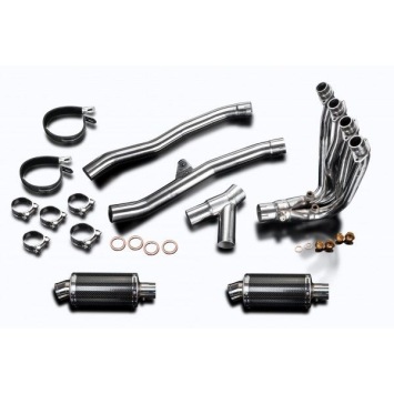 Delkevic Auspuffanlage Oval Carbon 225mm ohne EG-BE - ZZR1400 (2008-2011)