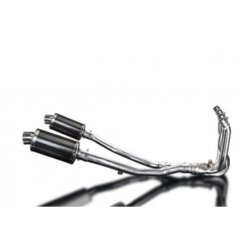 Delkevic Auspuffanlage Oval Carbon 225mm ohne EG-BE - ZZR1400 (2008-2011)