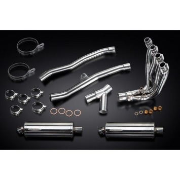 Delkevic volledig systeem Oval RVS 350mm zonder e-keur - ZZR1400 (2008-2011)