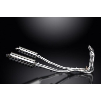 Delkevic volledig systeem Oval RVS 350mm zonder e-keur - ZZR1400 (2008-2011)