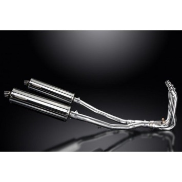 Delkevic volledig systeem Oval RVS 450mm zonder e-keur - ZZR1400 (2008-2011)