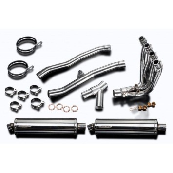 Delkevic volledig systeem Oval RVS 450mm zonder e-keur - ZZR1400 (2008-2011)