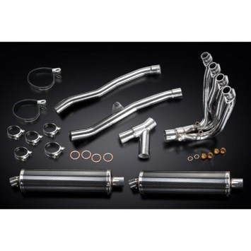 Delkevic volledig systeem Oval Carbon 450mm zonder e-keur - ZZR1400 (2008-2011)