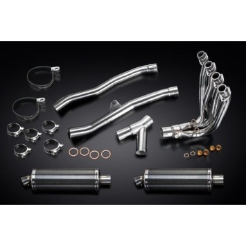 Delkevic Auspuffanlage Oval Carbon 350mm ohne EG-BE - ZZR1400 (2008-2011)