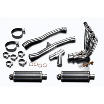 Delkevic Auspuffanlage Oval Carbon 350mm ohne EG-BE - ZZR1400 (2008-2011)