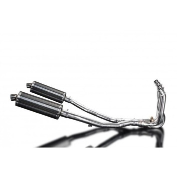 Delkevic Auspuffanlage Oval Carbon 350mm ohne EG-BE - ZZR1400 (2008-2011)