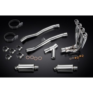 Delkevic volledig systeem Oval RVS 225mm zonder e-keur - ZZR1400 (2008-2011)