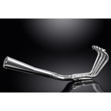 Delkevic volledig systeem Megaphone RVS 550mm zonder e-keur - GSX1100E (1979-1981)