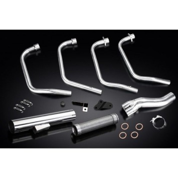 Delkevic volledig systeem Short Straight RVS 350mm zonder e-keur - GSX1100E (1979-1981)