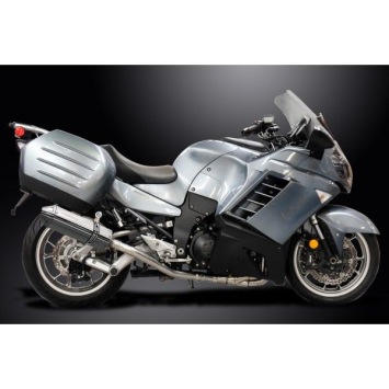 Delkevic volledig systeem Tri-Oval RVS 320mm zonder e-keur - GTR1400 (2007-2020)