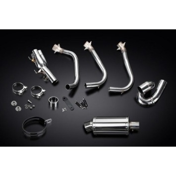 Delkevic volledig systeem Oval RVS 225mm zonder e-keur - Street Triple (2017-2020)