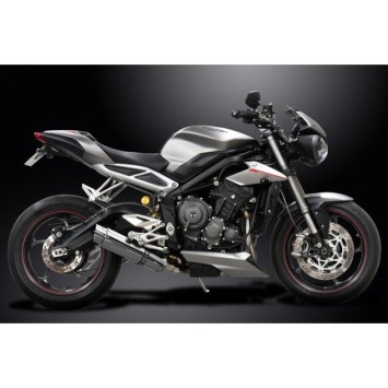 Delkevic volledig systeem Round RVS 350mm zonder e-keur - Street Triple (2017-2020)