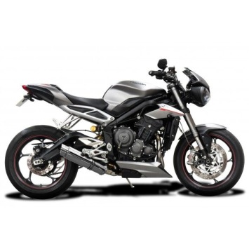 Delkevic volledig systeem Round RVS 350mm zonder e-keur - Street Triple (2017-2020)