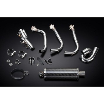 Delkevic volledig systeem Oval Carbon 350mm zonder e-keur - Street Triple (2017-2020)