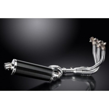 Delkevic volledig systeem Oval Carbon 350mm zonder e-keur - Street Triple (2017-2020)