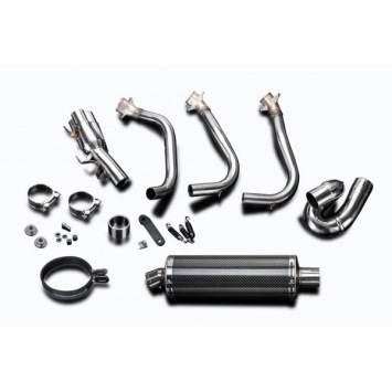 Delkevic volledig systeem Oval Carbon 350mm zonder e-keur - Street Triple (2017-2020)