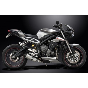 Delkevic volledig systeem X-Oval Titanium 260mm zonder e-keur - Street Triple (2017-2020)