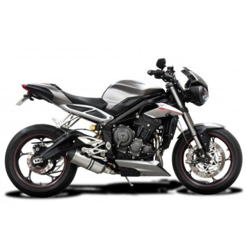 Delkevic volledig systeem X-Oval Titanium 260mm zonder e-keur - Street Triple (2017-2020)
