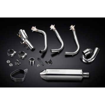 Delkevic volledig systeem Tri-Oval RVS 320mm zonder e-keur - Street Triple (2017-2020)