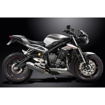 Delkevic volledig systeem Tri-Oval RVS 320mm zonder e-keur - Street Triple (2017-2020)
