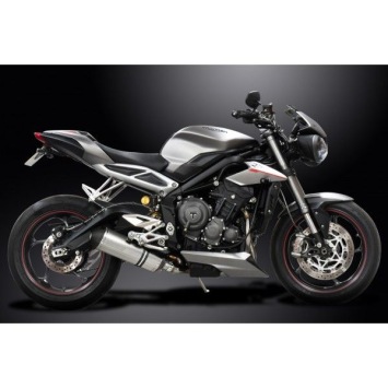 Delkevic volledig systeem X-Oval Titanium 343mm zonder e-keur - Street Triple (2017-2020)