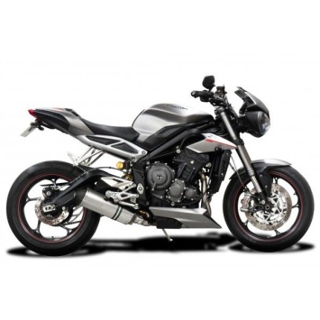 Delkevic volledig systeem X-Oval Titanium 343mm zonder e-keur - Street Triple (2017-2020)