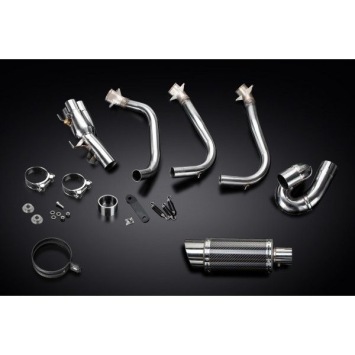 Delkevic volledig systeem Round Carbon 200mm zonder e-keur - Street Triple (2017-2020)