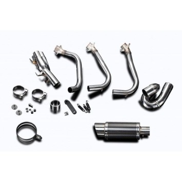 Delkevic volledig systeem Round Carbon 200mm zonder e-keur - Street Triple (2017-2020)