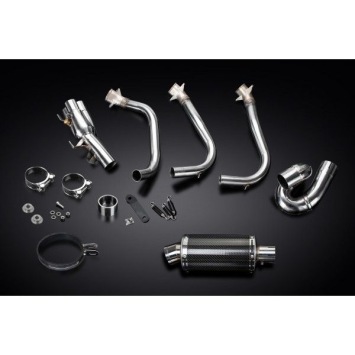 Delkevic volledig systeem Oval Carbon 225mm zonder e-keur - Street Triple (2017-2020)