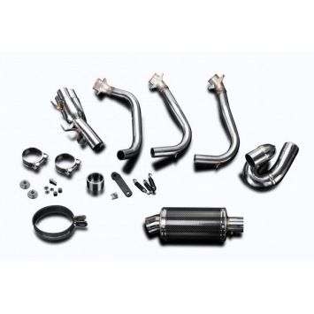 Delkevic volledig systeem Oval Carbon 225mm zonder e-keur - Street Triple (2017-2020)