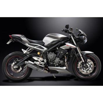 Delkevic volledig systeem Oval RVS 350mm zonder e-keur - Street Triple (2017-2020)
