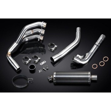 Delkevic volledig systeem Oval Carbon 350mm zonder e-keur - Tiger 800 2010-2019