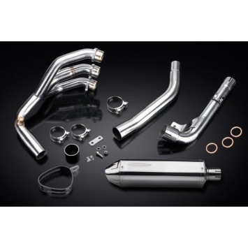 Delkevic volledig systeem Tri-Oval RVS 320mm zonder e-keur - Tiger 800 2010-2019