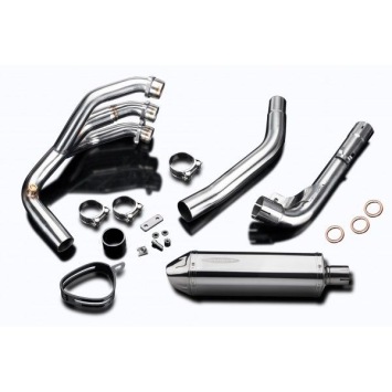 Delkevic volledig systeem Tri-Oval RVS 320mm zonder e-keur - Tiger 800 2010-2019