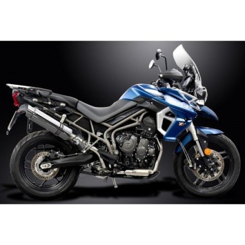 Delkevic volledig systeem Round RVS 350mm zonder e-keur - Tiger 800 2010-2019