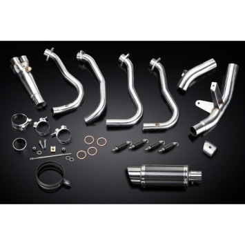 Delkevic volledig systeem Round Carbon 200mm zonder e-keur - GSX-S1000F (2015-2020)