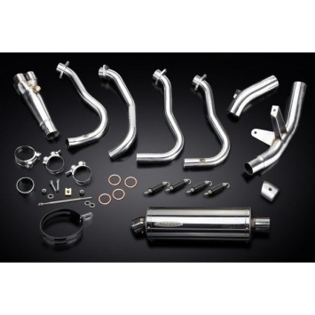 Delkevic volledig systeem Oval RVS 350mm zonder e-keur - GSX-S1000F (2015-2020)