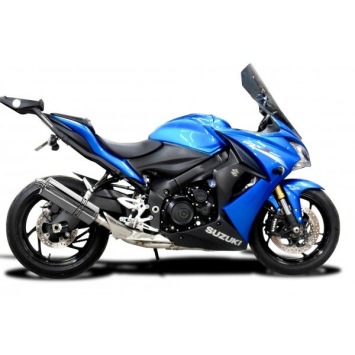 Delkevic volledig systeem Oval RVS 350mm zonder e-keur - GSX-S1000F (2015-2020)