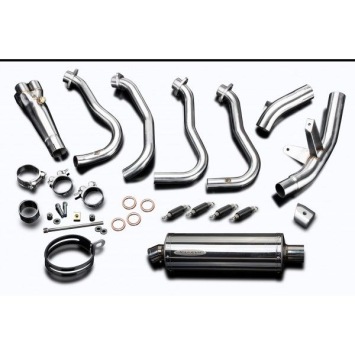 Delkevic volledig systeem Oval RVS 350mm zonder e-keur - GSX-S1000F (2015-2020)