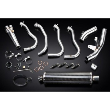 Delkevic volledig systeem Oval Carbon 450mm zonder e-keur - GSX-S1000F (2015-2020)