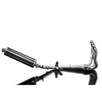 Delkevic volledig systeem Oval Carbon 450mm zonder e-keur - GSX-S1000F (2015-2020)