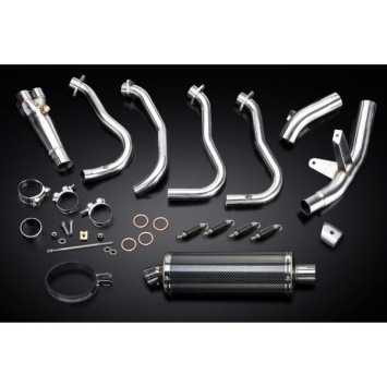 Delkevic volledig systeem Oval Carbon 350mm zonder e-keur - GSX-S1000F (2015-2020)