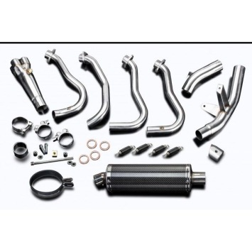 Delkevic volledig systeem Oval Carbon 350mm zonder e-keur - GSX-S1000F (2015-2020)