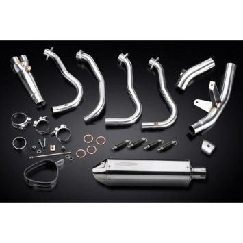 Delkevic volledig systeem Tri-Oval RVS 320mm zonder e-keur - GSX-S1000F (2015-2020)