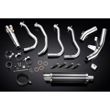 Delkevic volledig systeem Round Carbon 350mm zonder e-keur - GSX-S1000F (2015-2020)